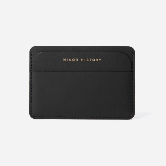 Minor History Black Leather Key Card Holder with Sleek Design - Picture 1 of 8